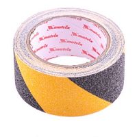 Лента клейкая противоскользящая Matrix, черно-желтая 50 мм x 5 м картинка 